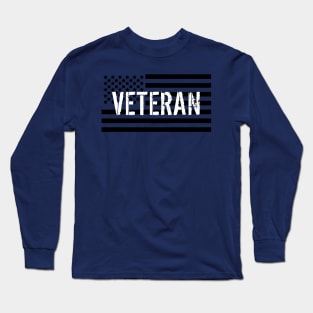 American Flag Veteran Long Sleeve T-Shirt